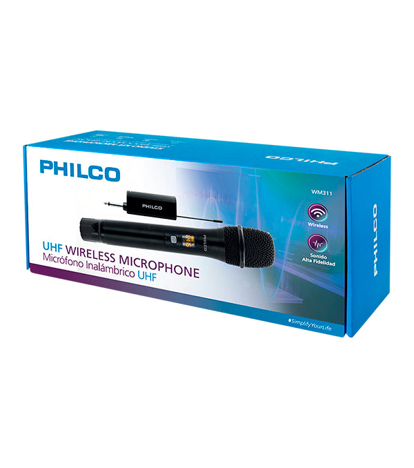 Micrófono Inalámbrico UHF Philco