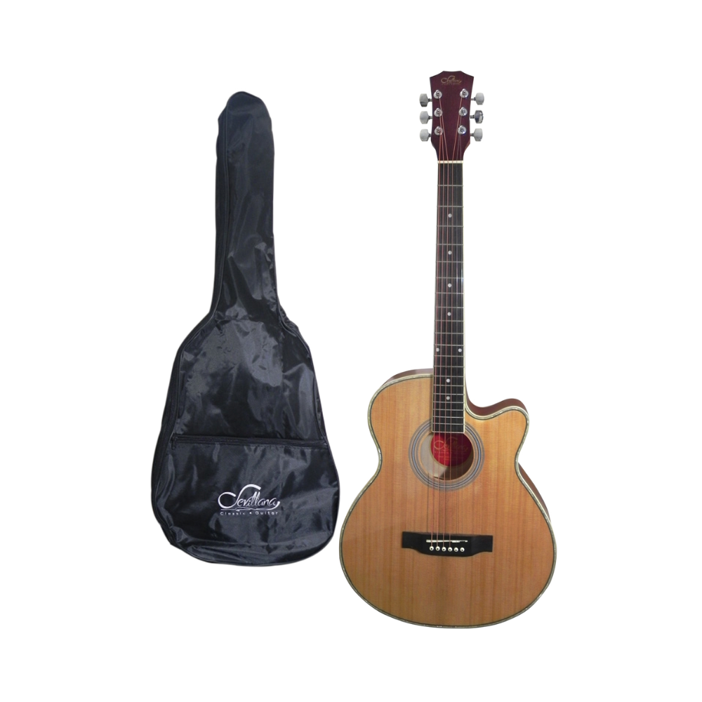 Guitarra Electroacústica 40" Media Caja Sevillana
