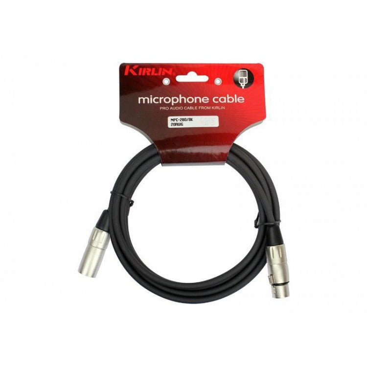 Cable para micrófono XLR macho a hembra 3m Kirlin