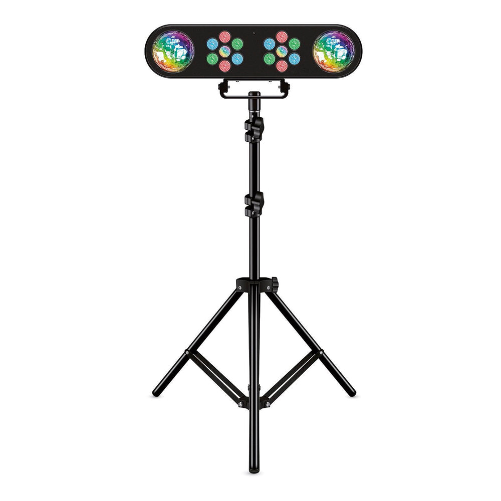 Set barra 2 par RGB+2 magic ball con atril Carverpro