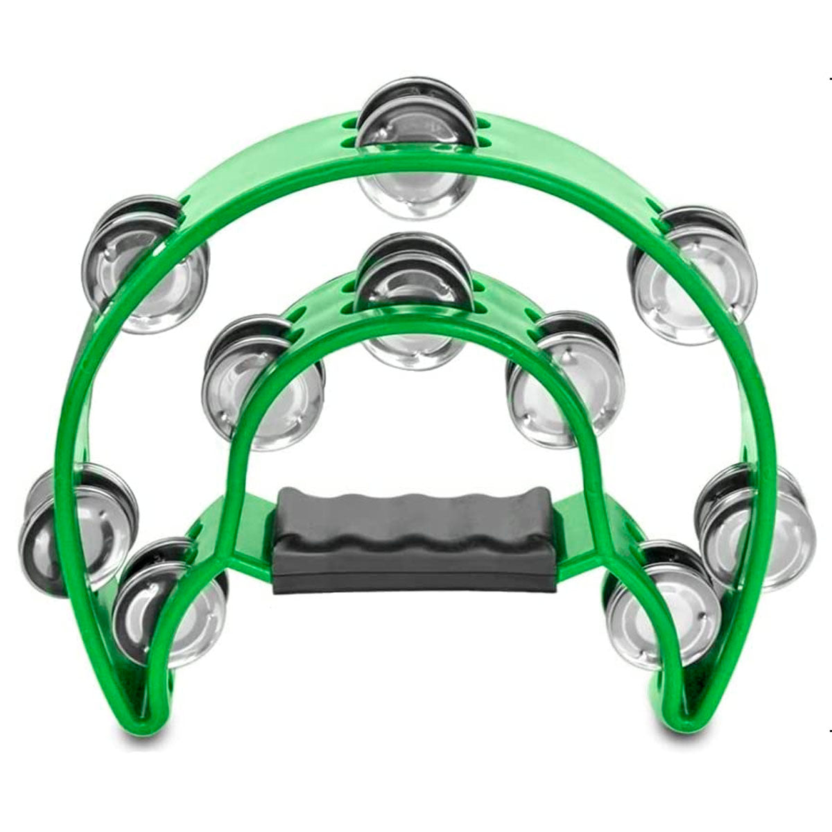 Pandero plástico media luna colores