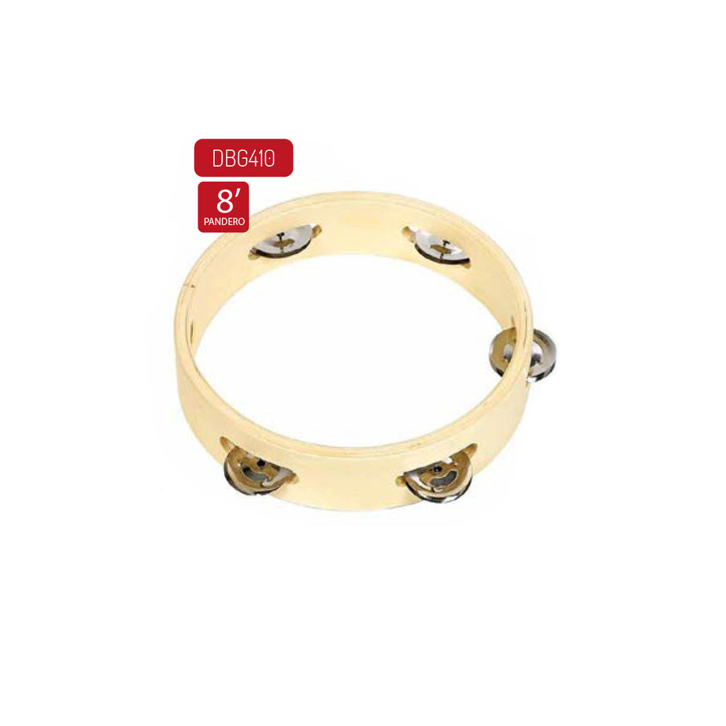 Pandero 8″ madera DBG410