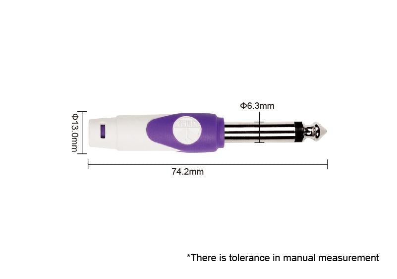 Cable instrumento 6,3 mono 3 m Púrpura Kirlin