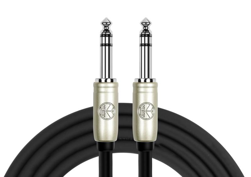 Cable 6,3 TRS a 6,3 TRS 3m Metálico Kirlin