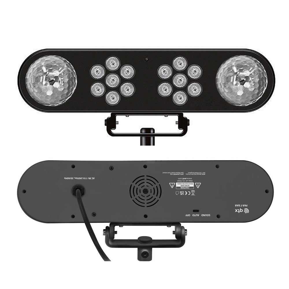 Set barra 2 par RGB+2 magic ball con atril Carverpro