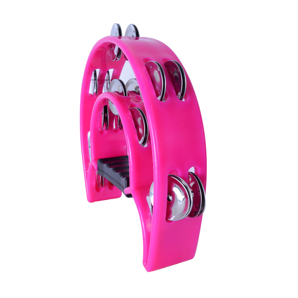 Pandero plástico media luna colores