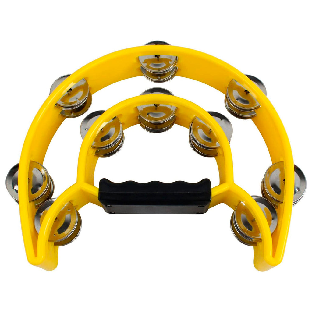 Pandero plástico media luna colores