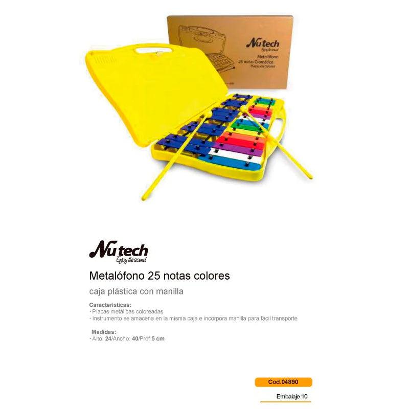 Metalófono 25 Notas Nutech