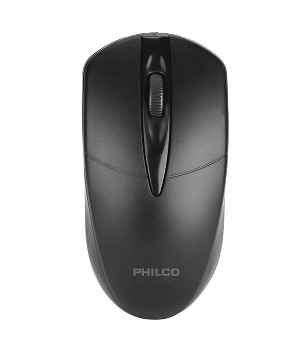 Mouse óptico USB negro Philco