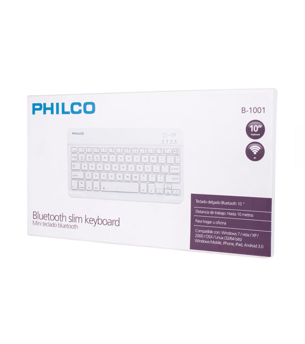 Mini Teclado wireless 10" Bluetooth recargable