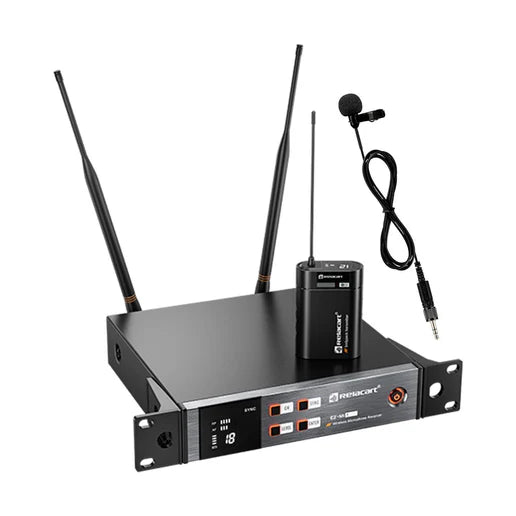 Sistema de micrófono inalámbrico lavalier bodypack solapa EZMI1 Relacart