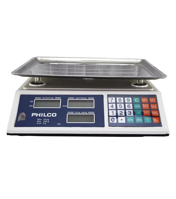 Balanza digital para negocio 40 Kg Philco