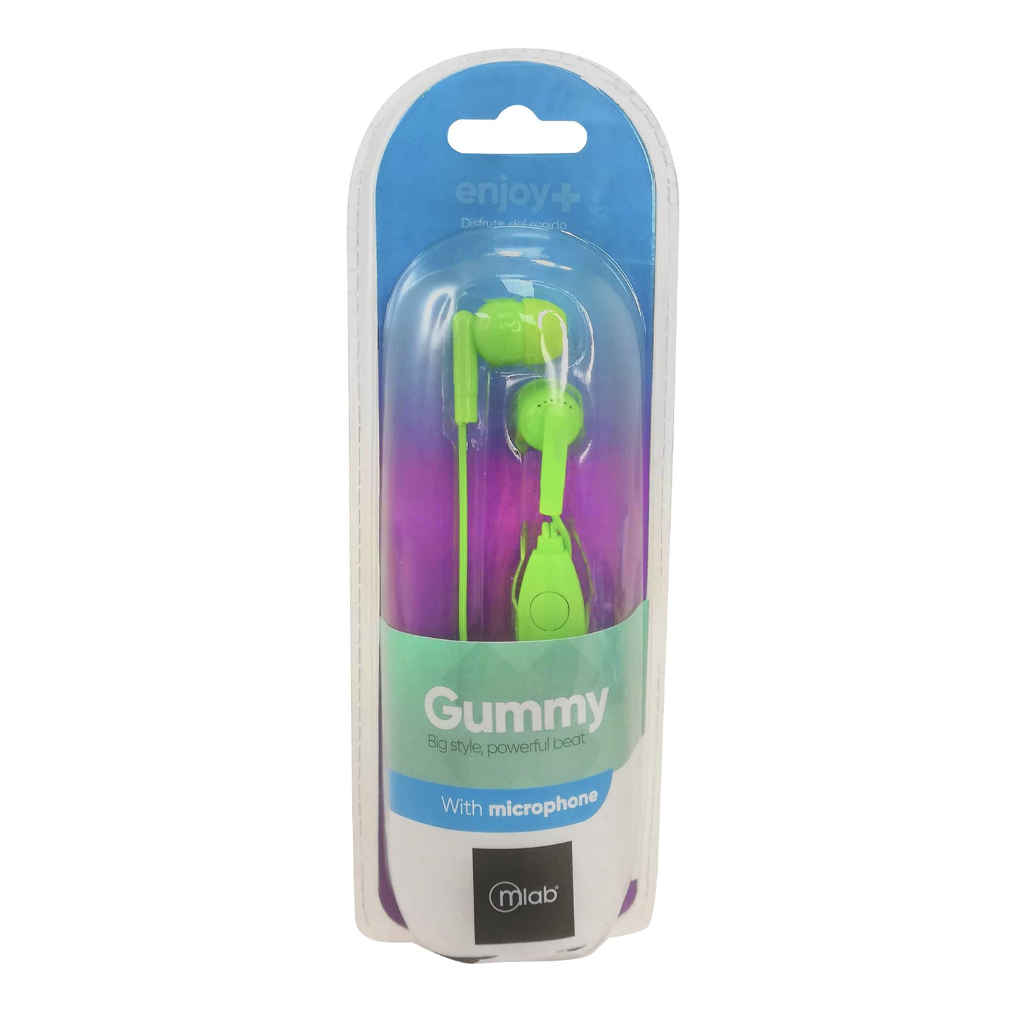 Audífono in-ear wired Gummy Colores