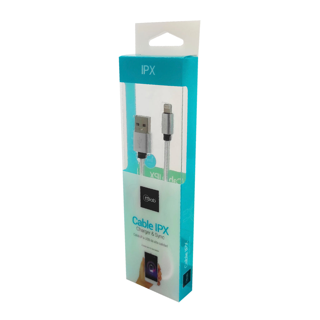 Cable USB a Lightning Plateado
