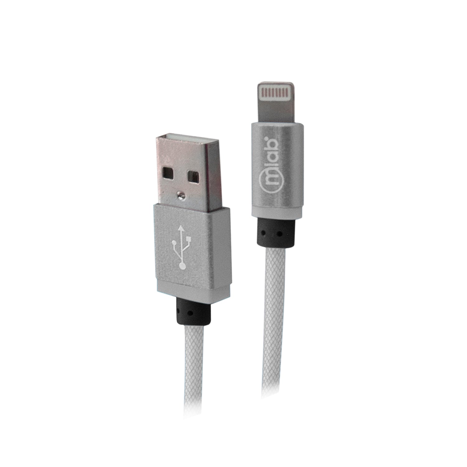 Cable USB a Lightning Plateado