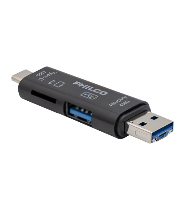 Lector micro SD / USB 3 EN 1 OTG Philco