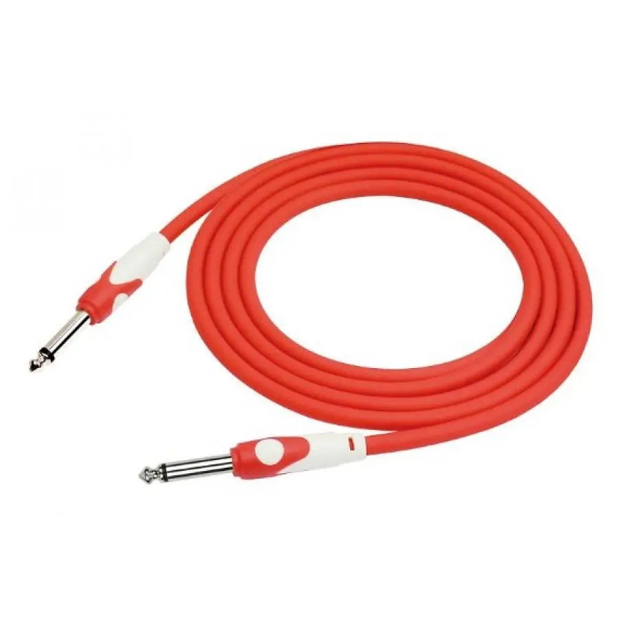 Cable instrumento 6,3 mono 3 m rojo Kirlin
