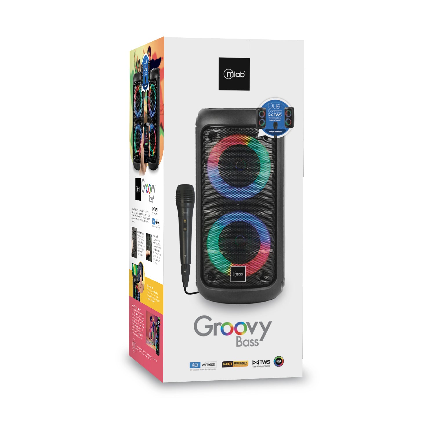 Parlante Color Feel Bass Karaoke TWS Mlab