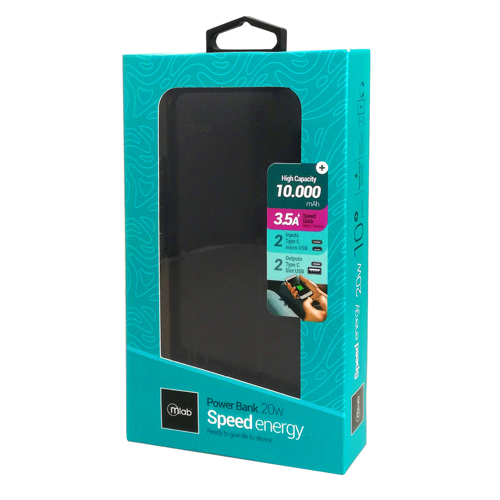 Batería portátil, Powerbank Speed energy 20w / 10.000mAh