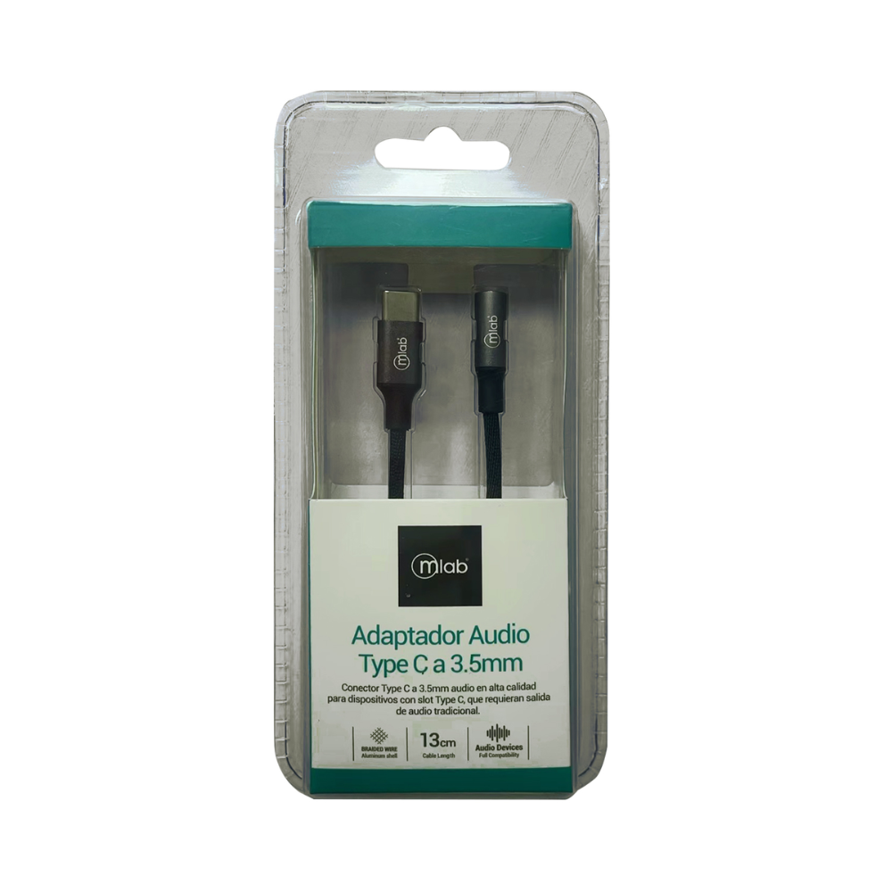 Adaptador USB C a Audio 3.5 mm Microlab
