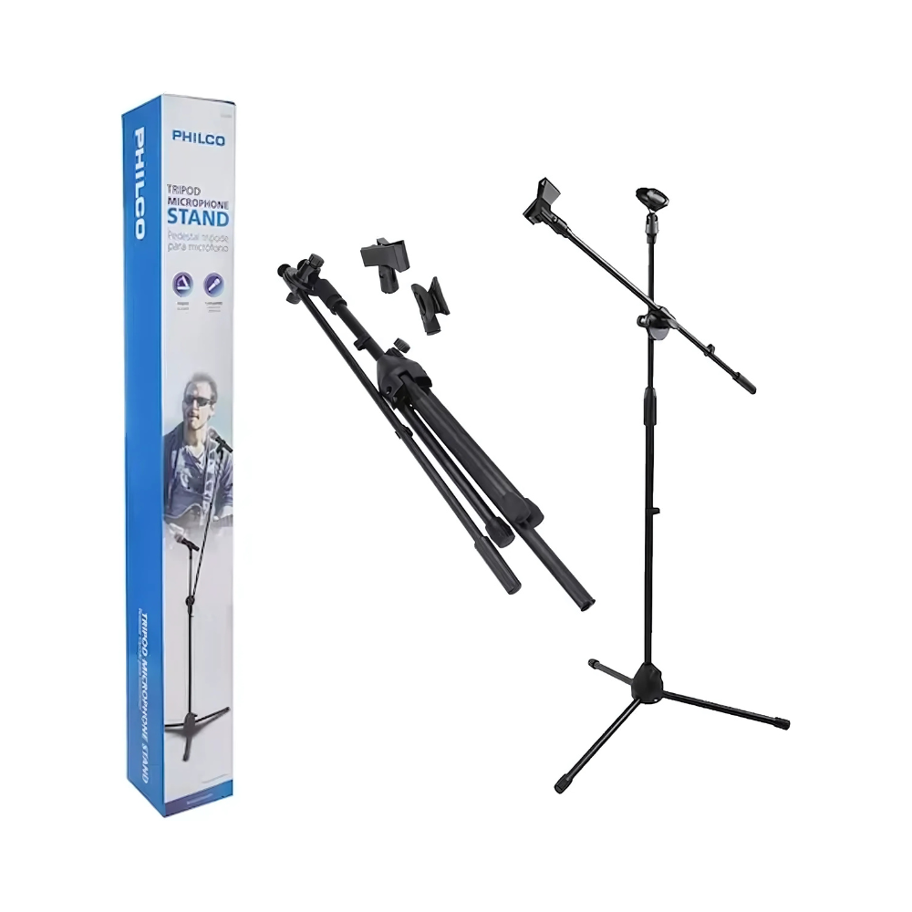 Atril Pedestal de Micrófono con Boom Philco