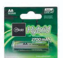 Pilas AA Recargables 2700mAH Microlab