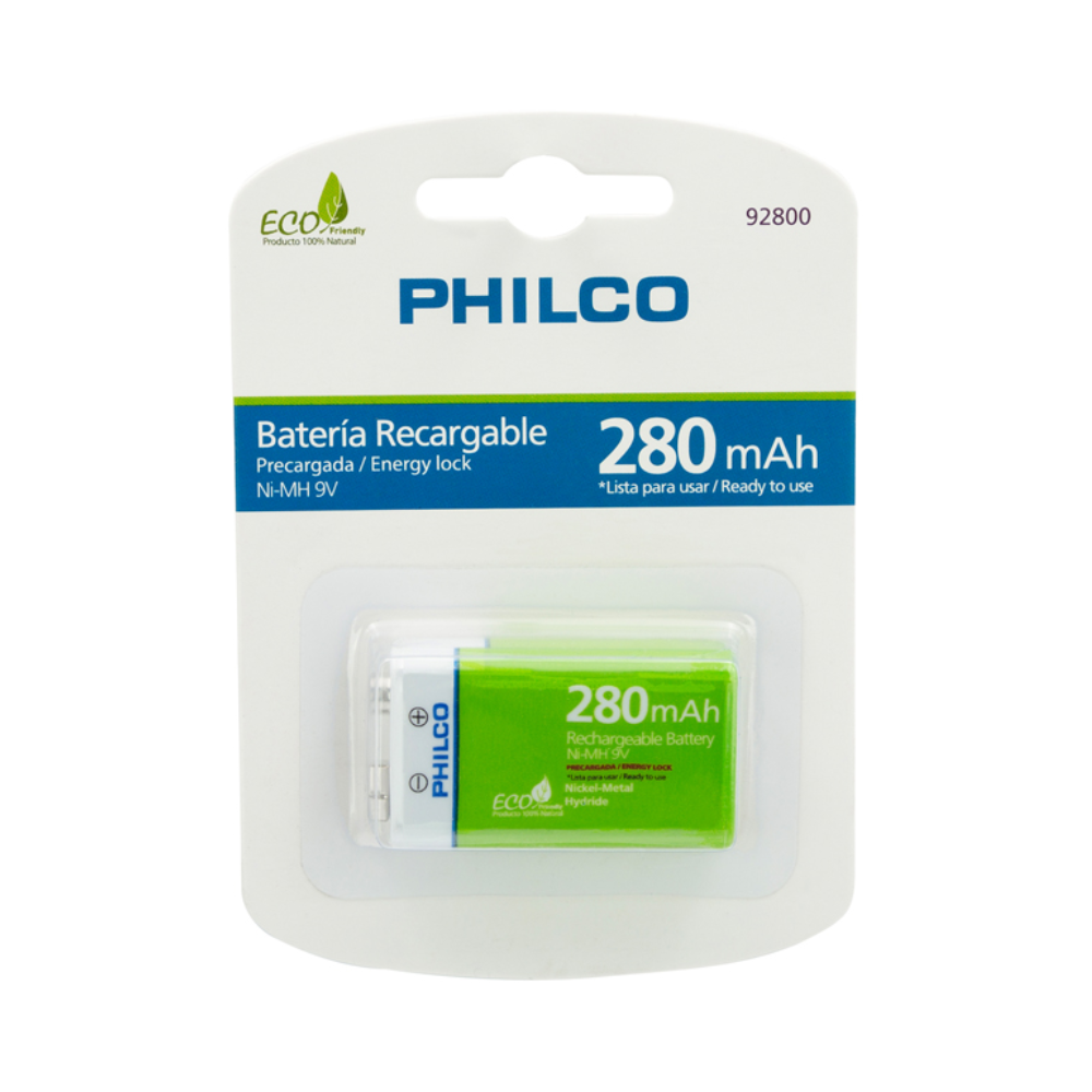 Bateria Recargable 9v 280mah Philco