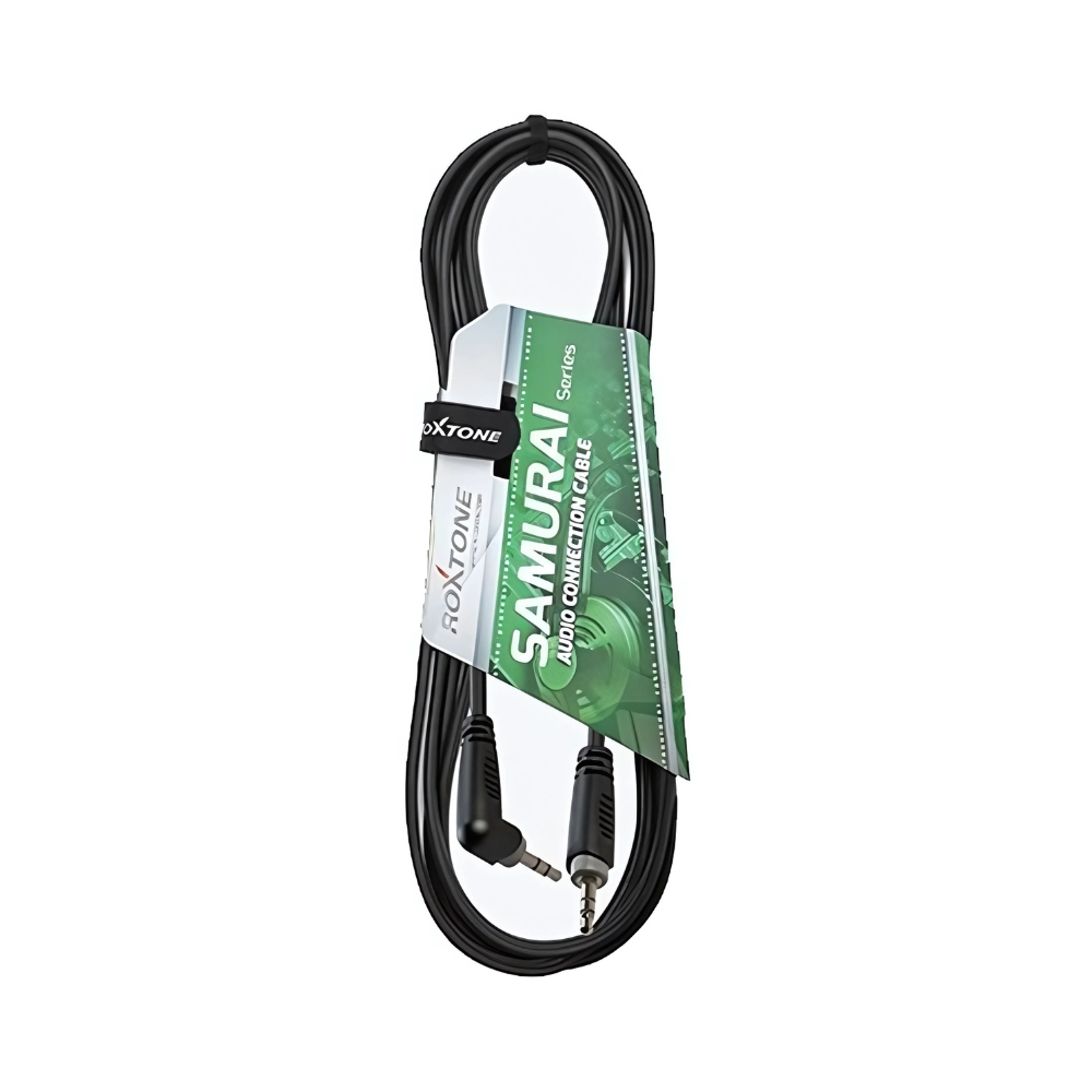 Cable Aux 3.5 mm Ángulo 1.5 m Roxtone