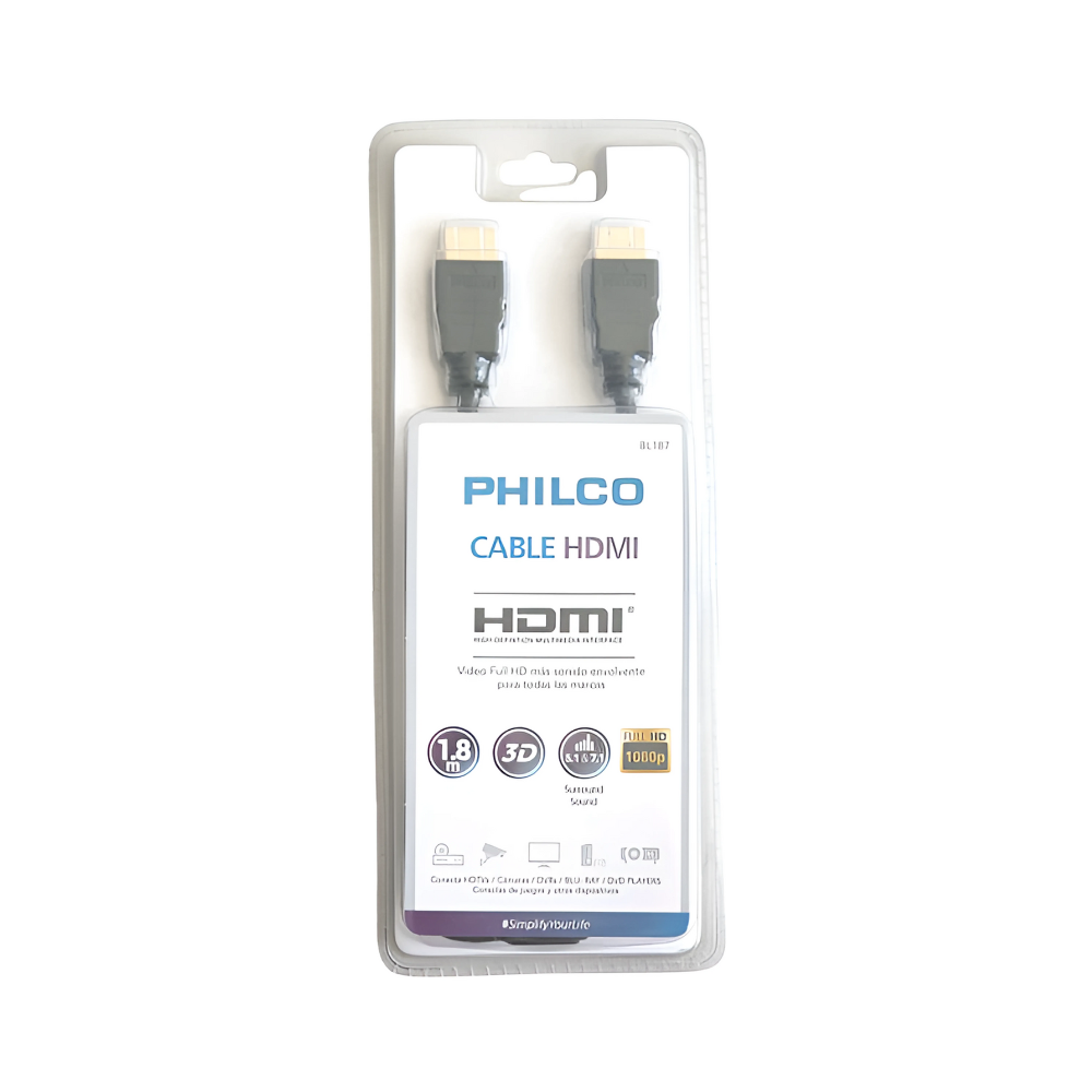 Cable HDMI 1,8m Philco