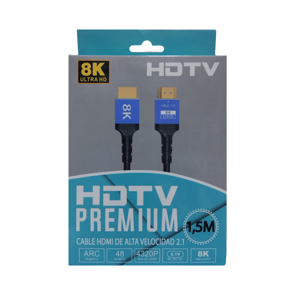 Cable HDMI de Alta Velocidad 2.1 ARC