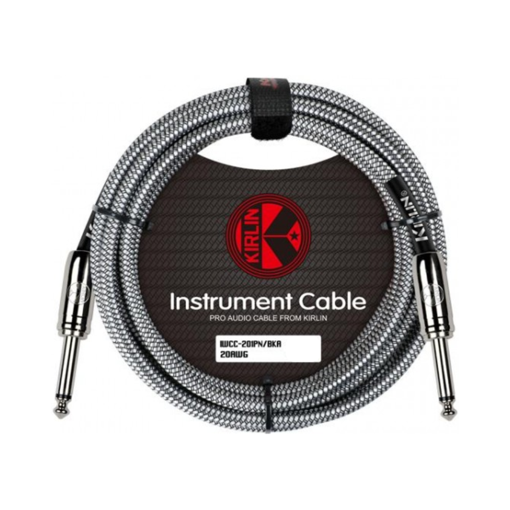 Cable Instrumento 6,3 Mono Tela Gris 6m Kirlin