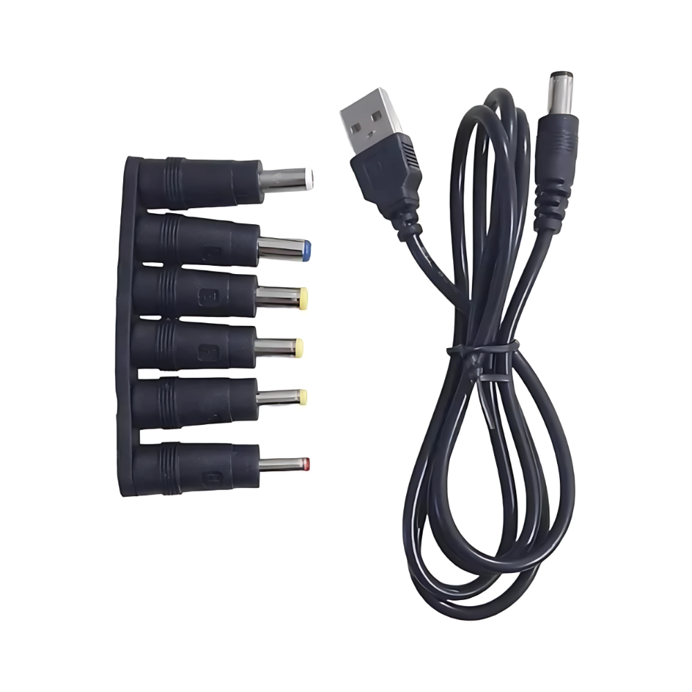 Cable de Carga Universal USB a DC 6 en 1