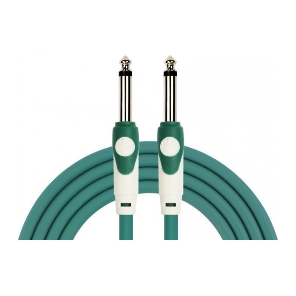 Cable instrumento 6,3 mono 6 m verde Kirlin