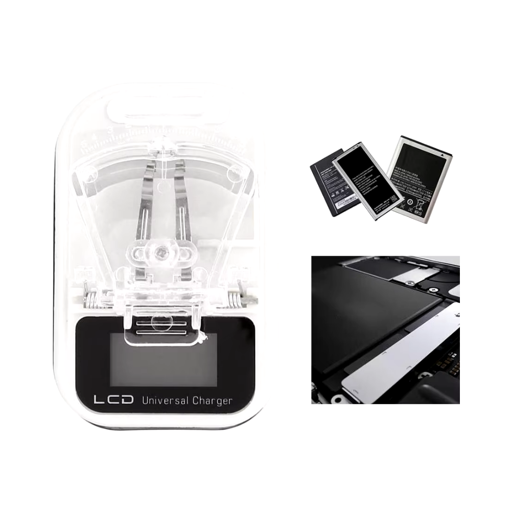 Cargador Universal para Baterías LCD Indicador de Carga