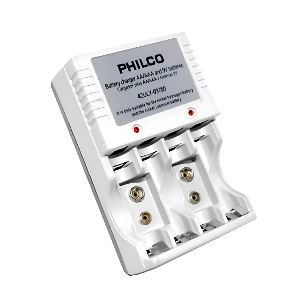 Cargador de Pilas AA/AAA/9V Philco