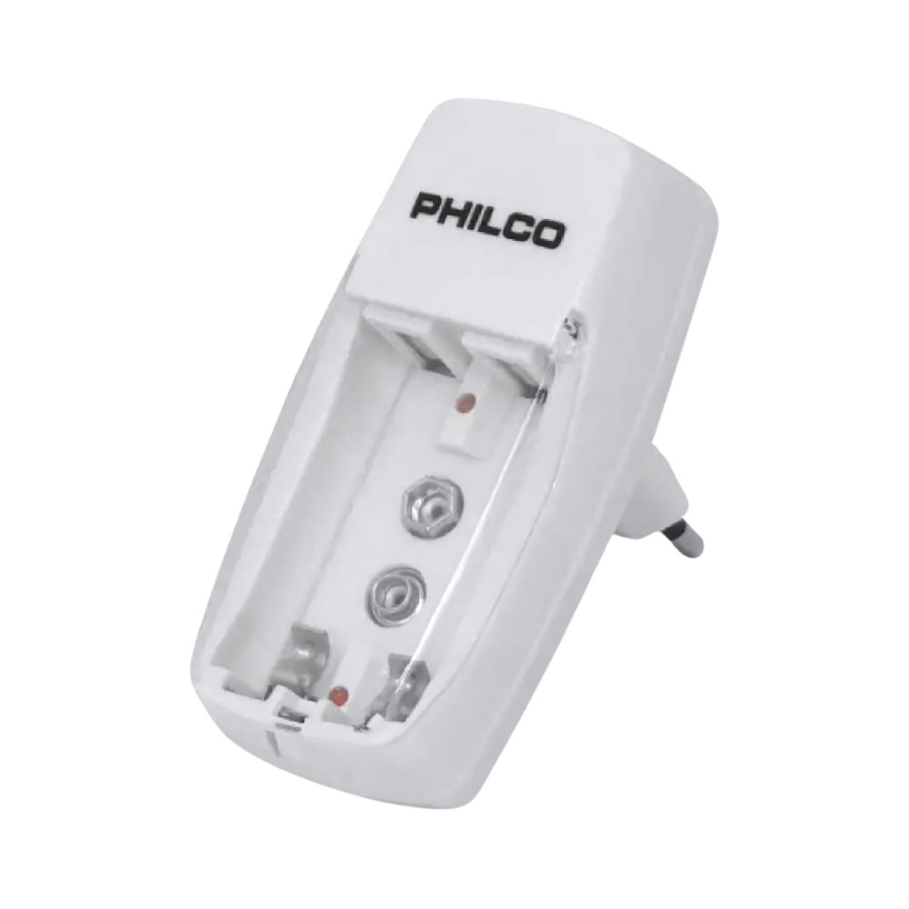 Cargador de Pilas AA, AAA y 9V Philco
