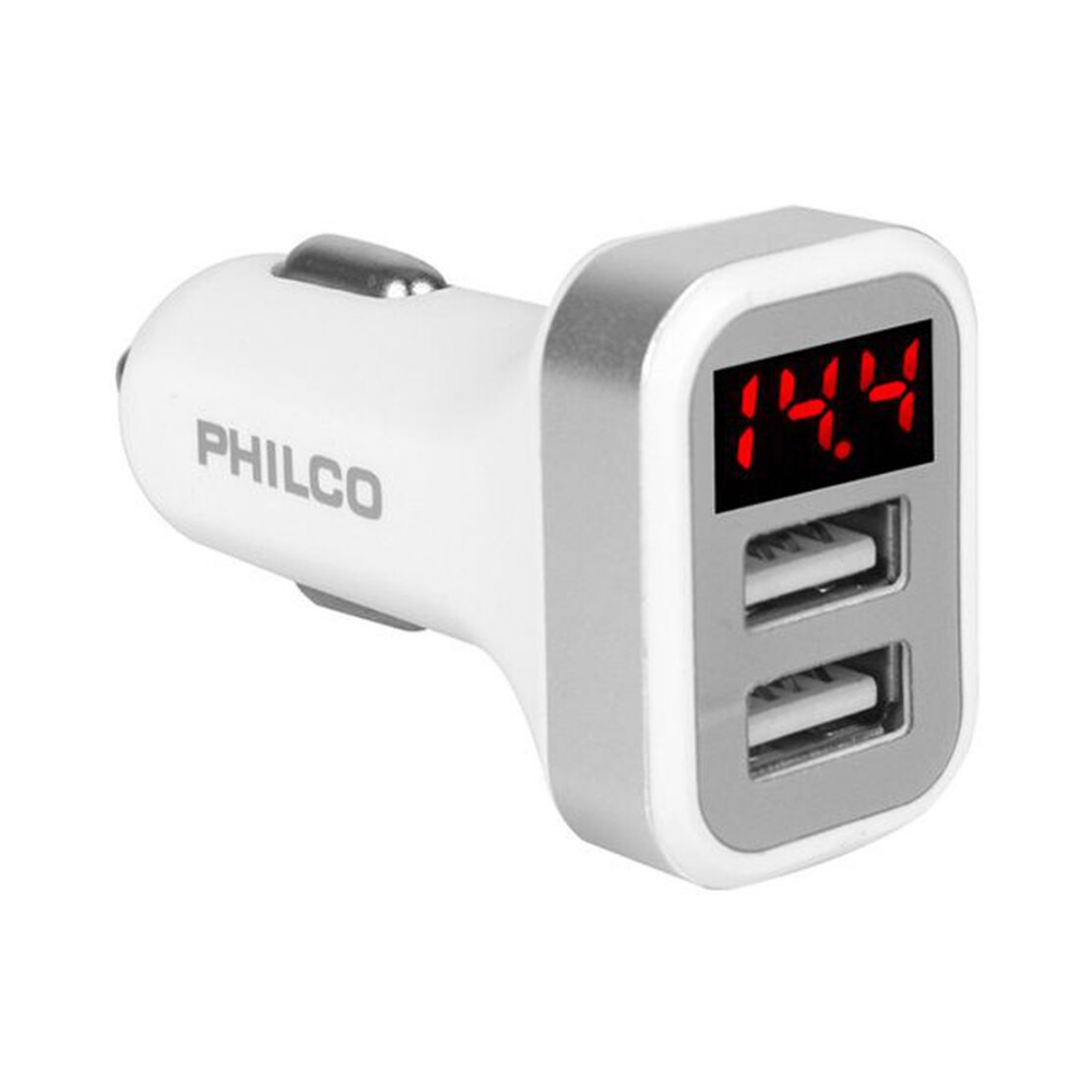 Cargador para Auto Doble USB Philco