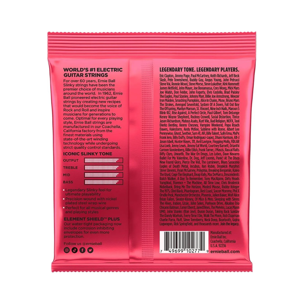 Cuerdas Guitarra Eléctrica Burly Slinky 11-52 Ernie Ball