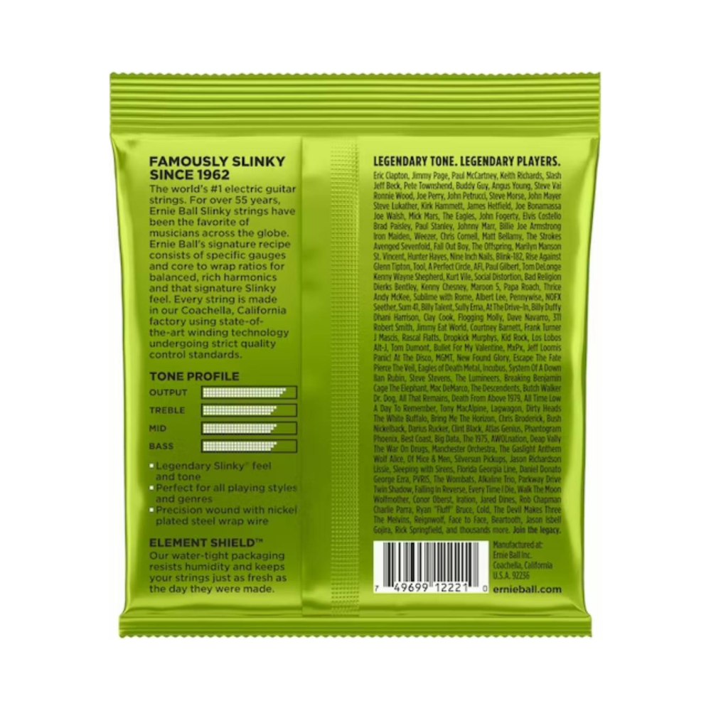 Cuerdas Guitarra Eléctrica Regular Slinky 10-46 Ernie Ball