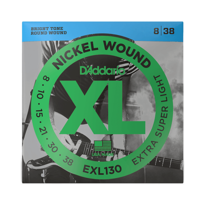 Cuerdas para Guitarra Eléctrica 08-38 D'Addario