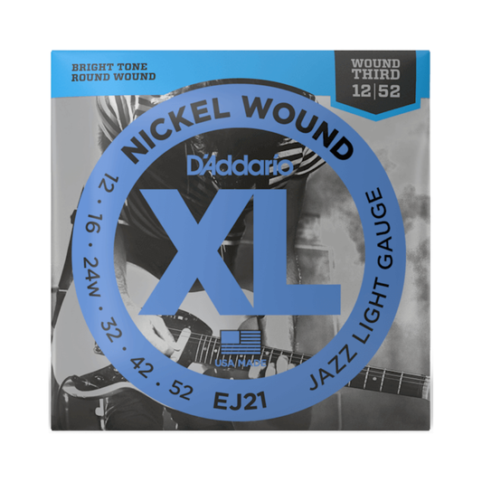 Cuerdas para Guitarra Eléctrica 12-52 D'Addario