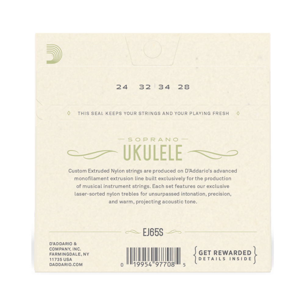 Cuerdas para Ukelele Soprano D'Addario