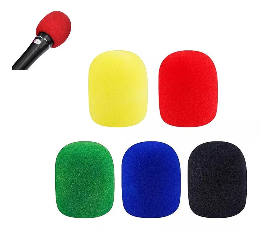 Esponja antipop Micrófono de mano pack x5