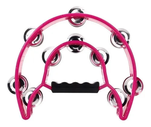 Pandero media luna doble Rosa RMX