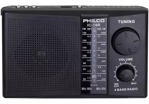 Radio Portátil 4 Bandas Am-fm-sw1-sw2 Philco