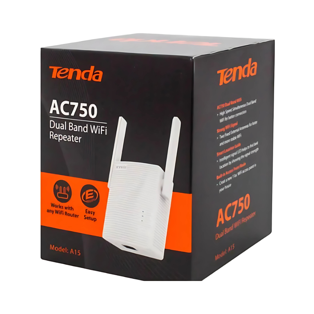 Extensor De Red Wireless Dual Band A15 Ac750 Tenda