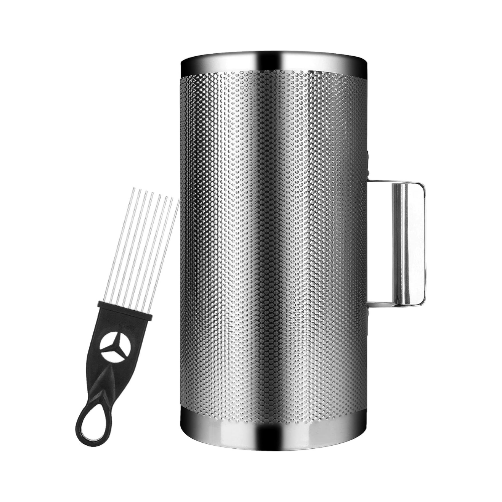 Guiro Metálico Plateado 5"x13"