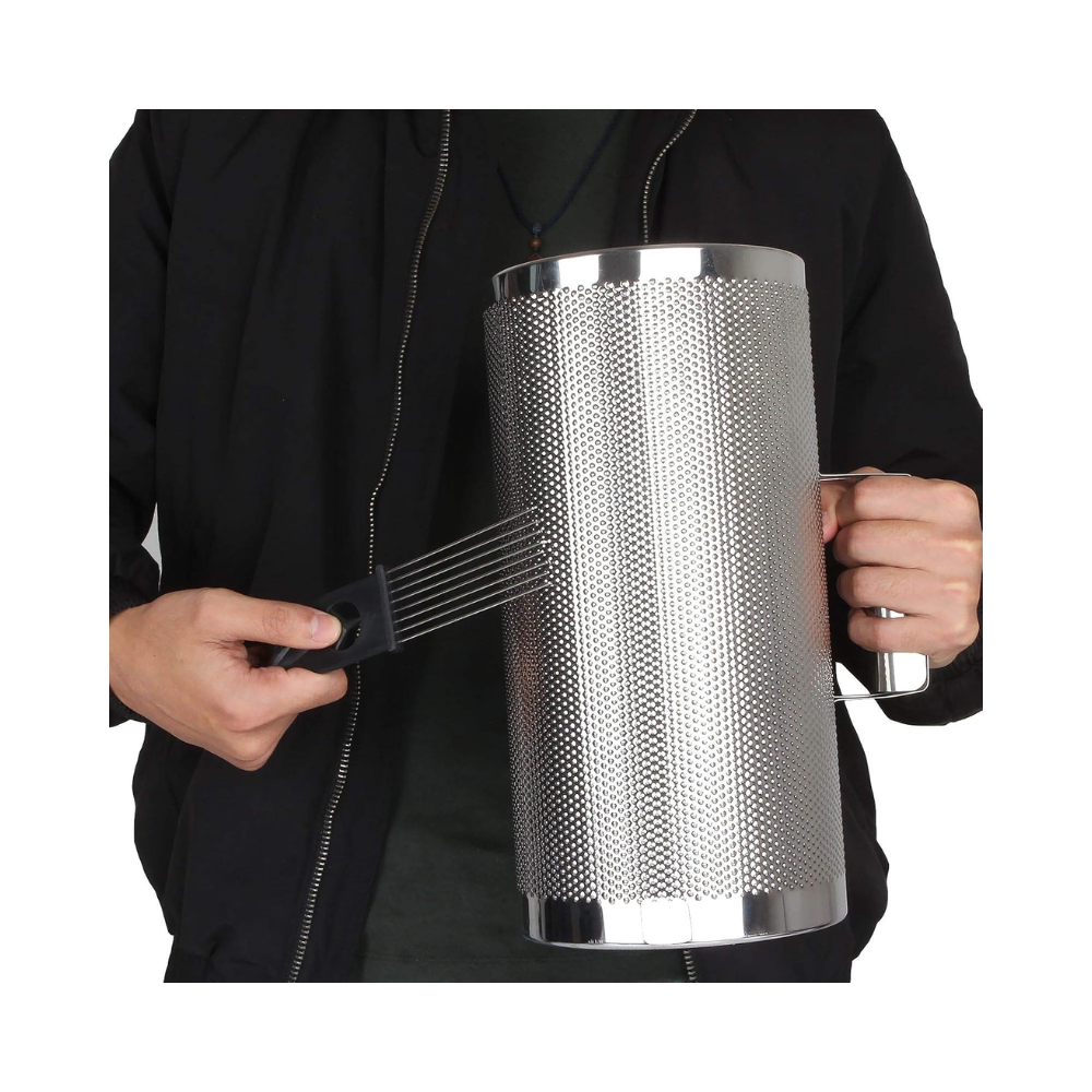 Guiro Metálico Plateado 5"x13"