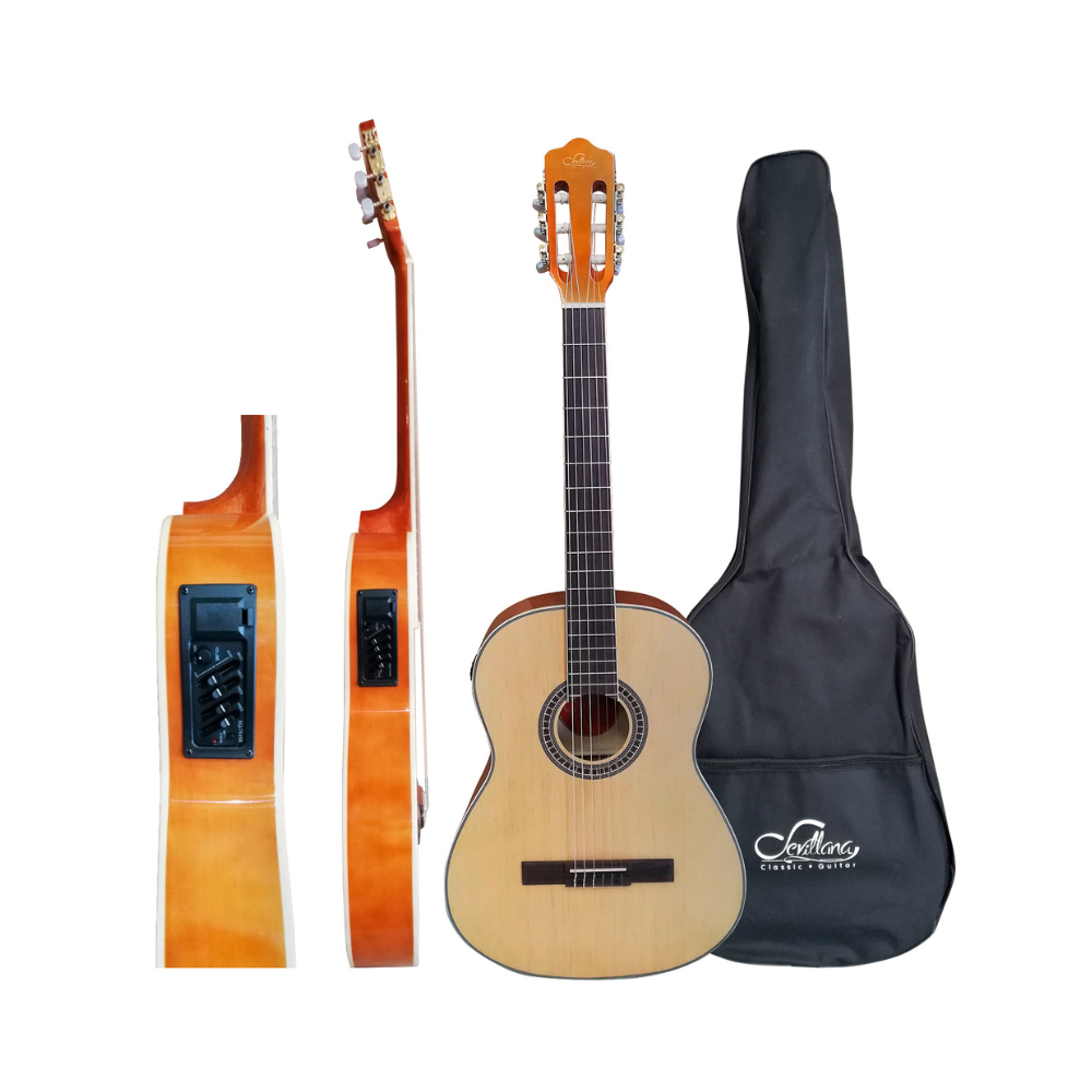 Guitarra Electroacústica 39" Media Caja Sevillana