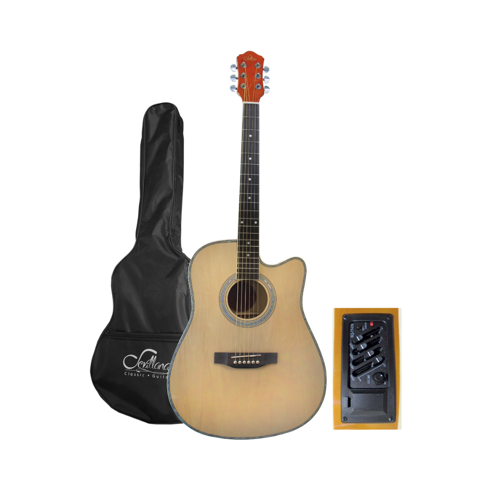 Guitarra Electroacústica 41" Natural Sevillana